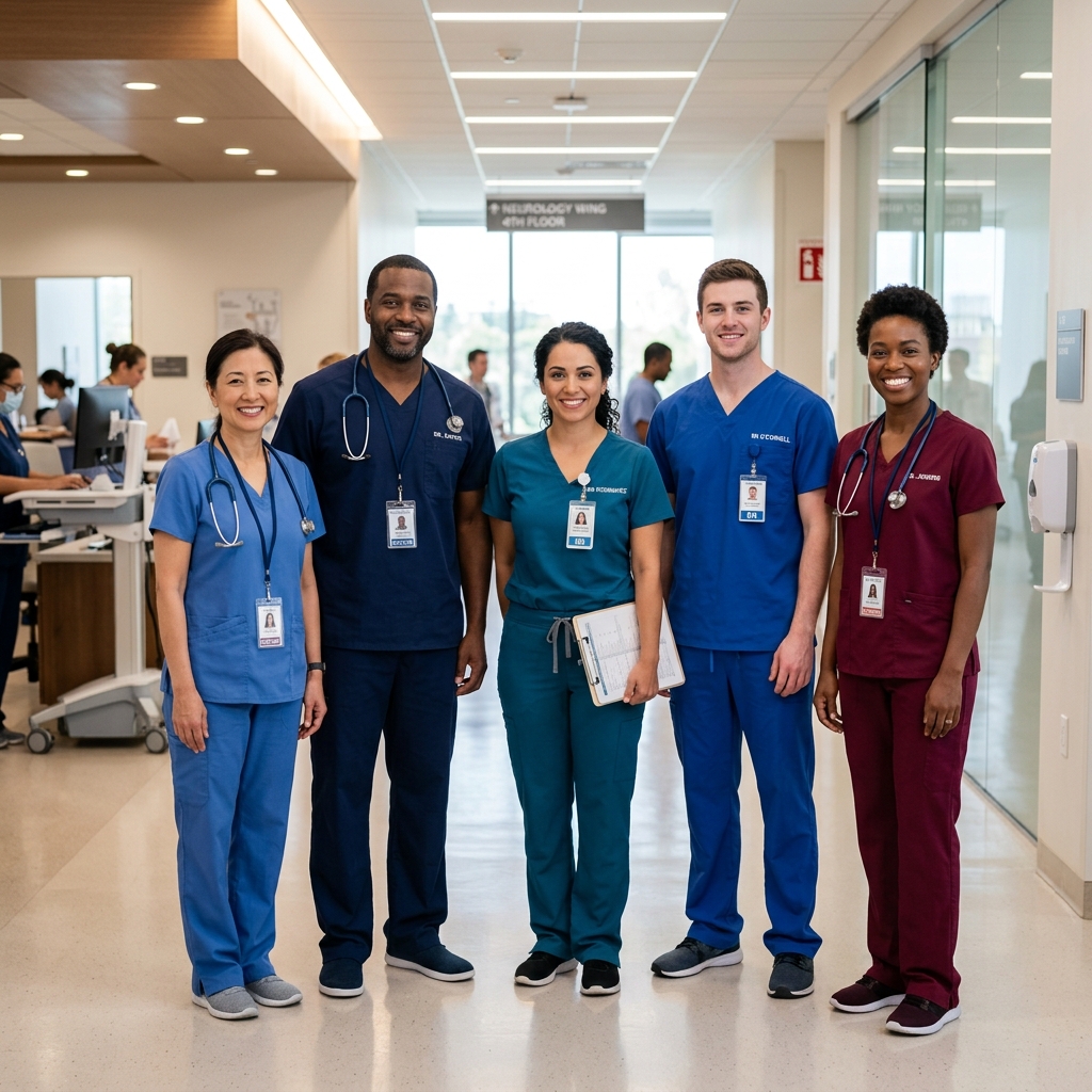 Healthcare professional in a modern facility